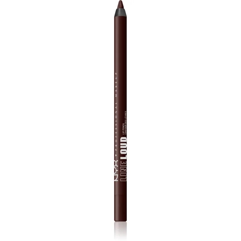 NYX Professional Makeup Line Loud Vegan konturovací tužka na rty s matným efektem odstín 35 - No Wine Ing 12 g