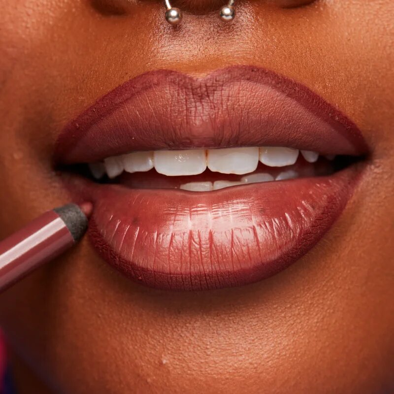 NYX Professional Makeup Line Loud Vegan konturovací tužka na rty s matným efektem odstín 35 - No Wine Ing 12 g