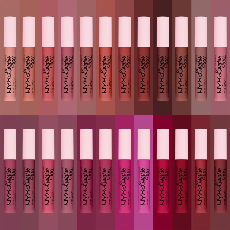 NYX Professional Makeup Lip Lingerie XXL tekutá rtěnka s matným finišem odstín 19 - Pink hit 4 ml