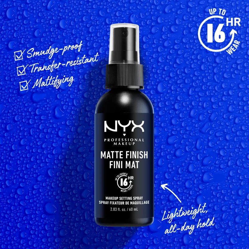 NYX Professional Makeup Makeup Setting Spray Matte fixační sprej 180 ml