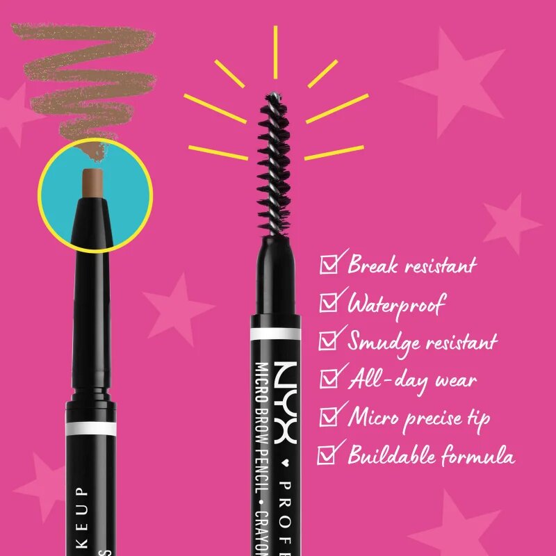 NYX Professional Makeup Micro Brow Pencil tužka na obočí odstín 01 Taupe 0.09 g