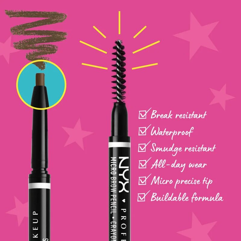 NYX Professional Makeup Micro Brow Pencil tužka na obočí odstín 05 Ash Brown 0.09 g