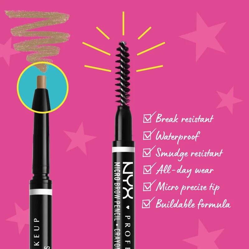 NYX Professional Makeup Micro Brow Pencil tužka na obočí odstín 3.5 Rich Auburn 0.09 g