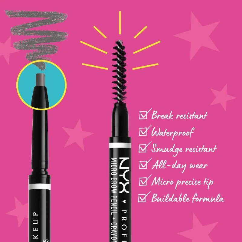 NYX Professional Makeup Micro Brow Pencil tužka na obočí odstín 7.5 Grey 0.09 g