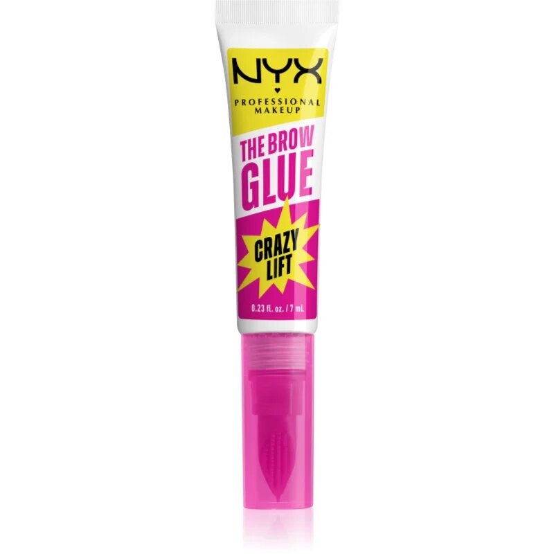 NYX Professional Makeup The Brow Glue Crazy Lift dlouhotrvající gel na obočí 7 ml