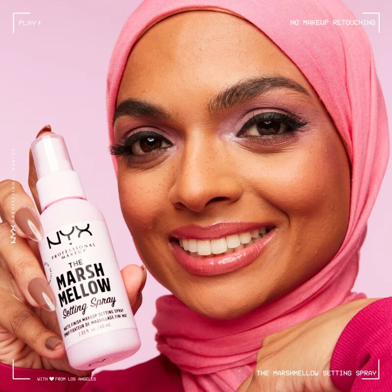 NYX Professional Makeup The Marshmellow Setting Spray fixační sprej na make-up 60 ml