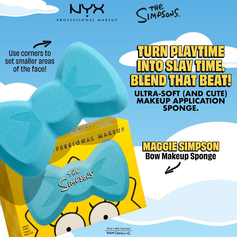 NYX Professional Makeup The Simpsons Makeup Sponge houbička na make-up 1 ks
