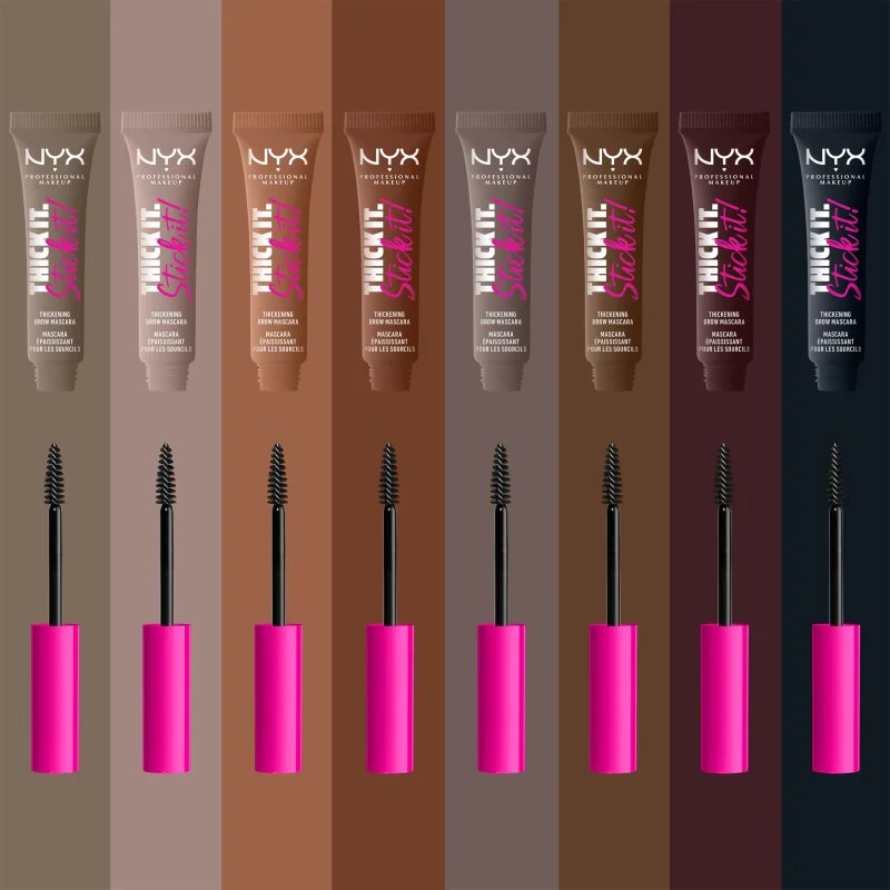 NYX Professional Makeup Thick it Stick It Brow Mascara řasenka na obočí odstín 02 Cool Blonde 7 ml