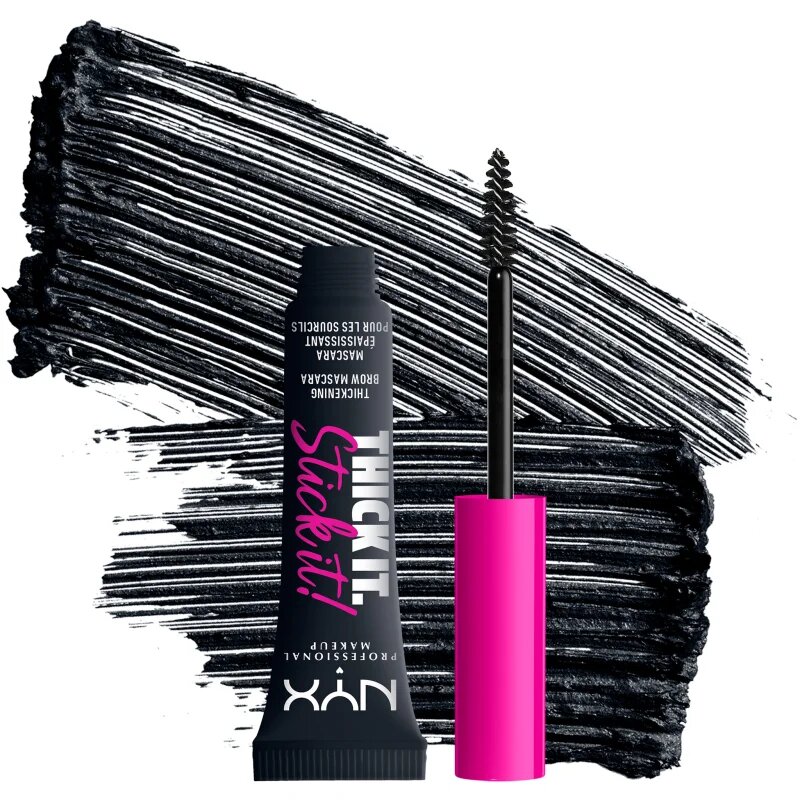 NYX Professional Makeup Thick it Stick It Brow Mascara řasenka na obočí odstín 08 - Black 7 ml