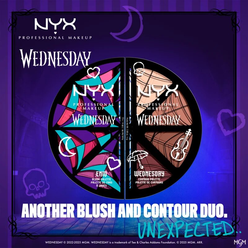 NYX Professional Makeup Wednesday Contour Palette konturovací paletka 4x2.88 g
