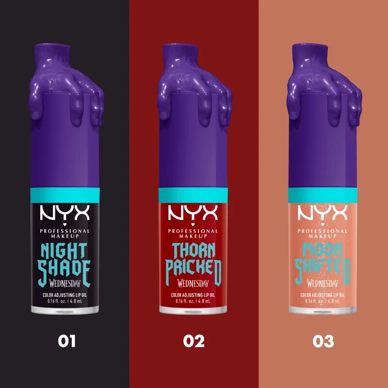 NYX Professional Makeup Wednesday Mystery Lip Oil olej na rty odstín 03 Moon Shifted 4.8 ml