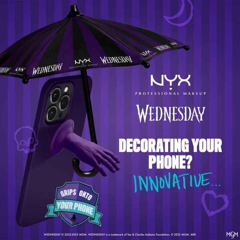 NYX Professional Makeup Wednesday Umbrella držák na mobil 1 ks
