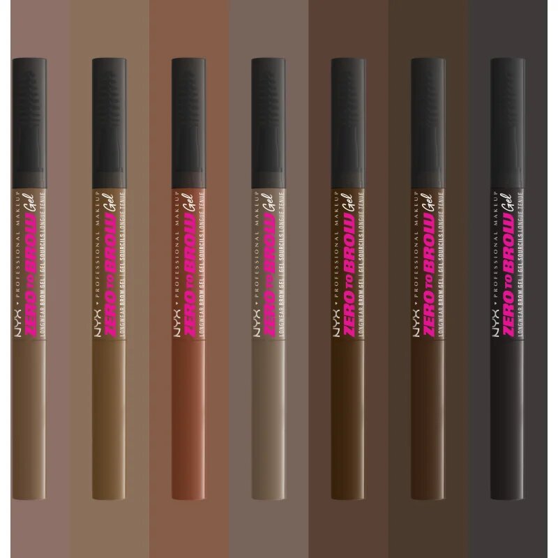 NYX Professional Makeup Zero To Brow Gel gel na obočí s aplikátorem odstín 03 Taupe 2 ml