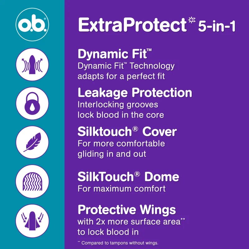 o.b. Extra Protect Super tampony 16 ks
