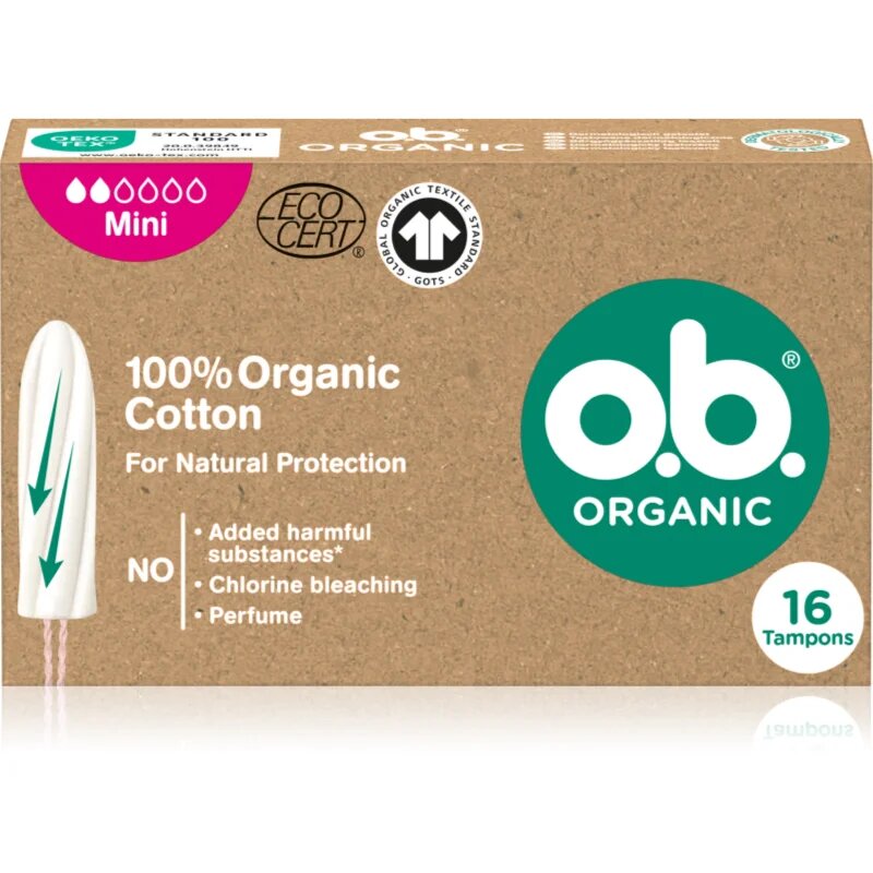o.b. Organic Mini tampony 16 ks