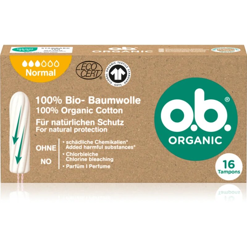 o.b. Organic Normal tampony 16 ks