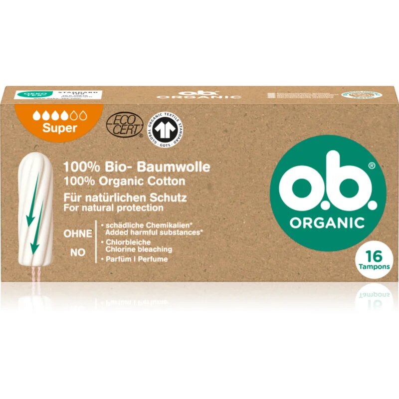 o.b. Organic Super tampony 16 ks
