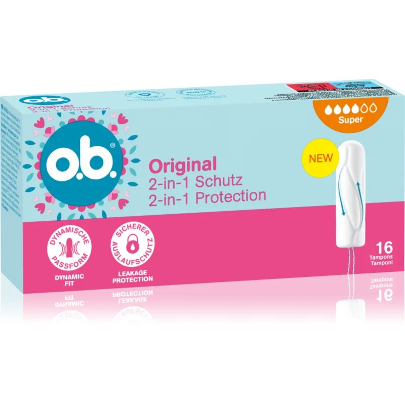 o.b. Original Super tampony pro silnou menstruaci 16 ks