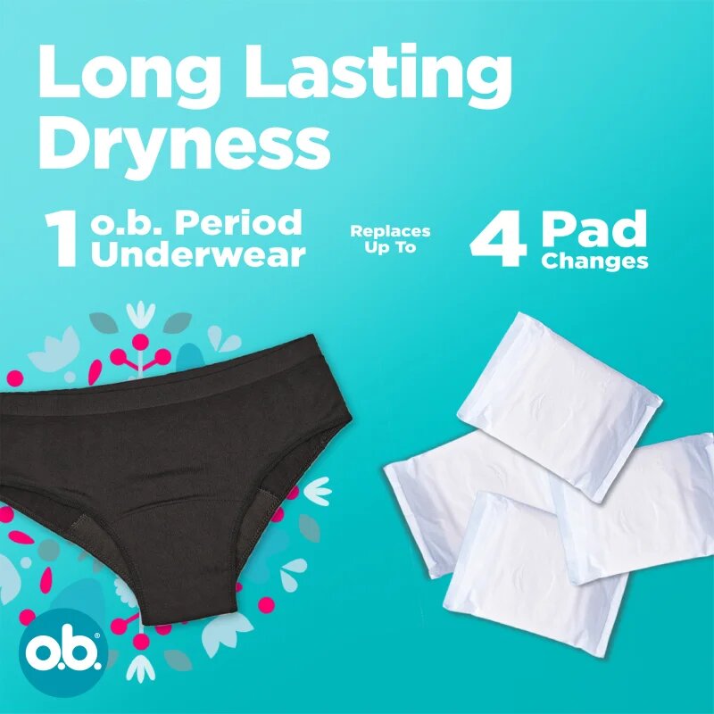 o.b. Teens menstruační kalhotky 152-164 1 ks