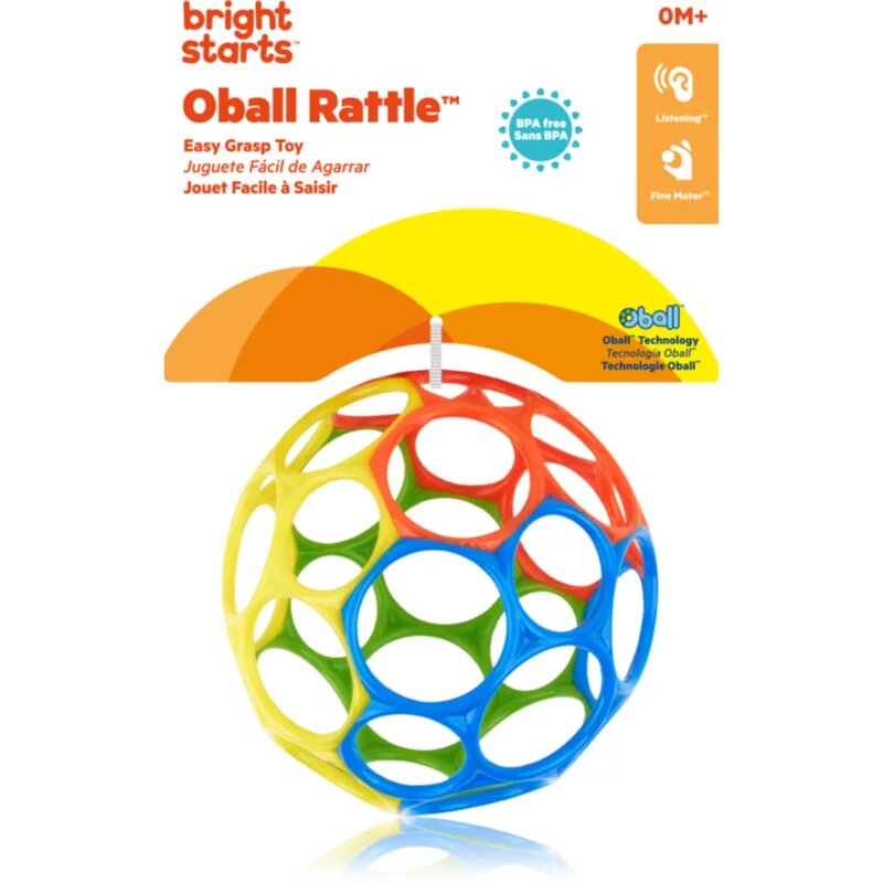 Oball Classic Easy-Grasp Toy hračka pro děti od narození color mix 1 ks