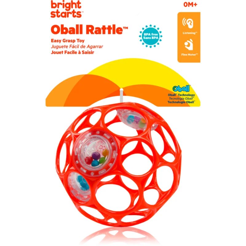 Oball Rattle chrastítko pro děti od narození 1 ks