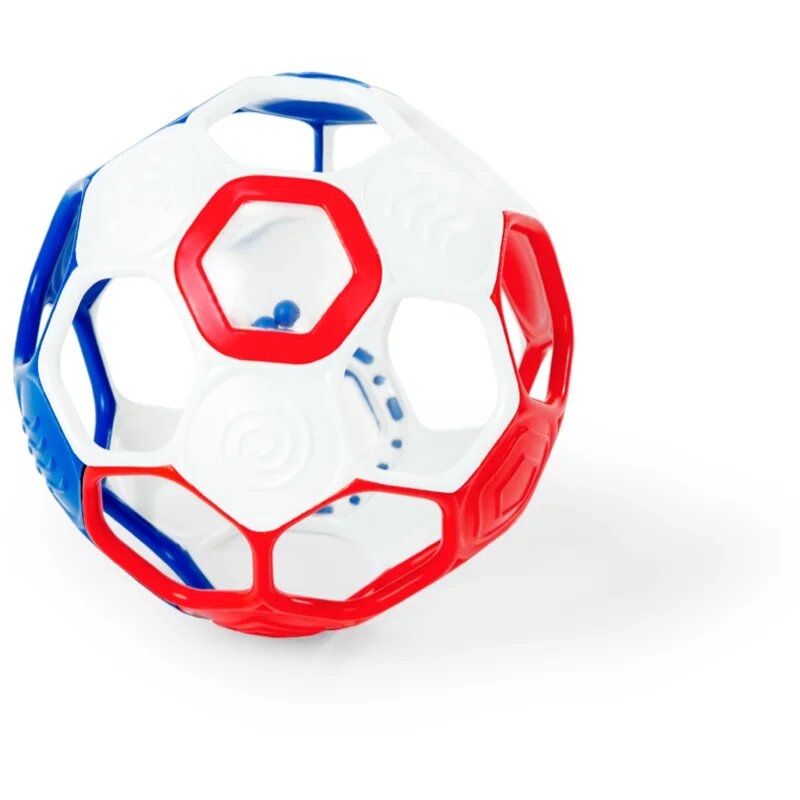 Oball Rattle Goals™ senzorický míček Red White & Blue 0m+ 1 ks