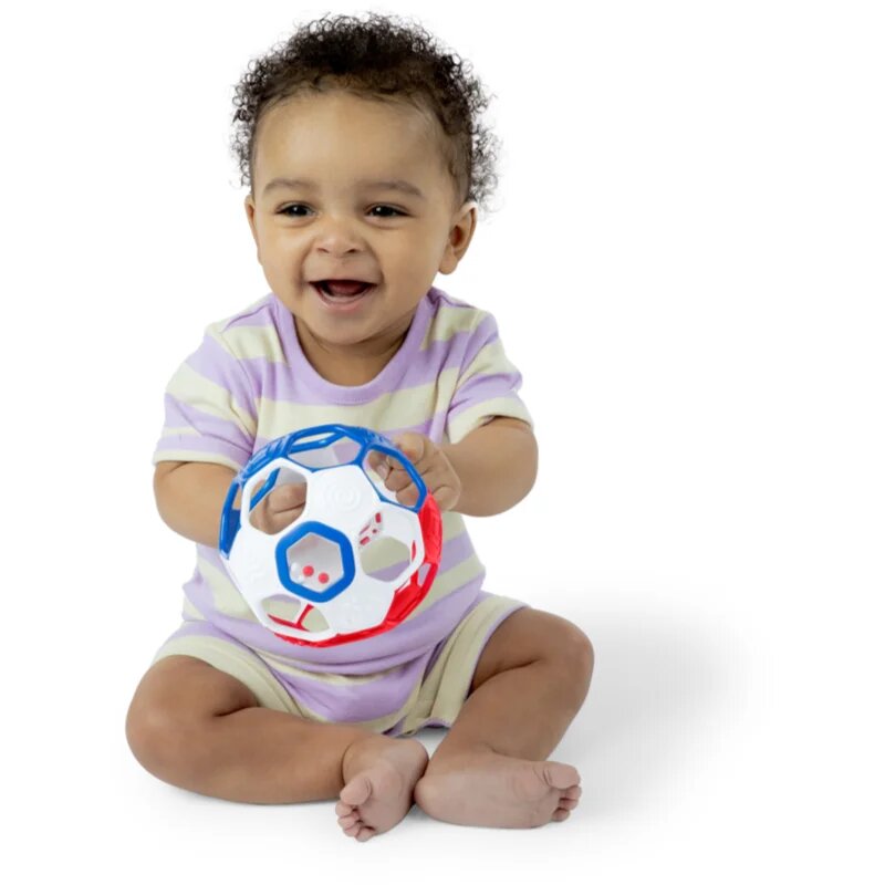 Oball Rattle Goals™ senzorický míček Red White & Blue 0m+ 1 ks