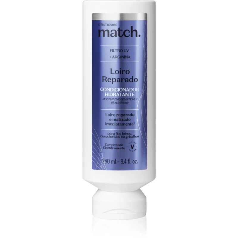 oBoticário Match. Blonde Repair regenerační kondicionér pro blond vlasy 280 ml