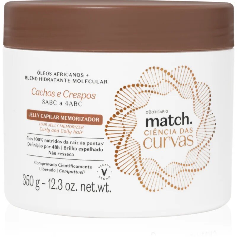 oBoticário Match gel pro kudrnaté vlasy 350 g