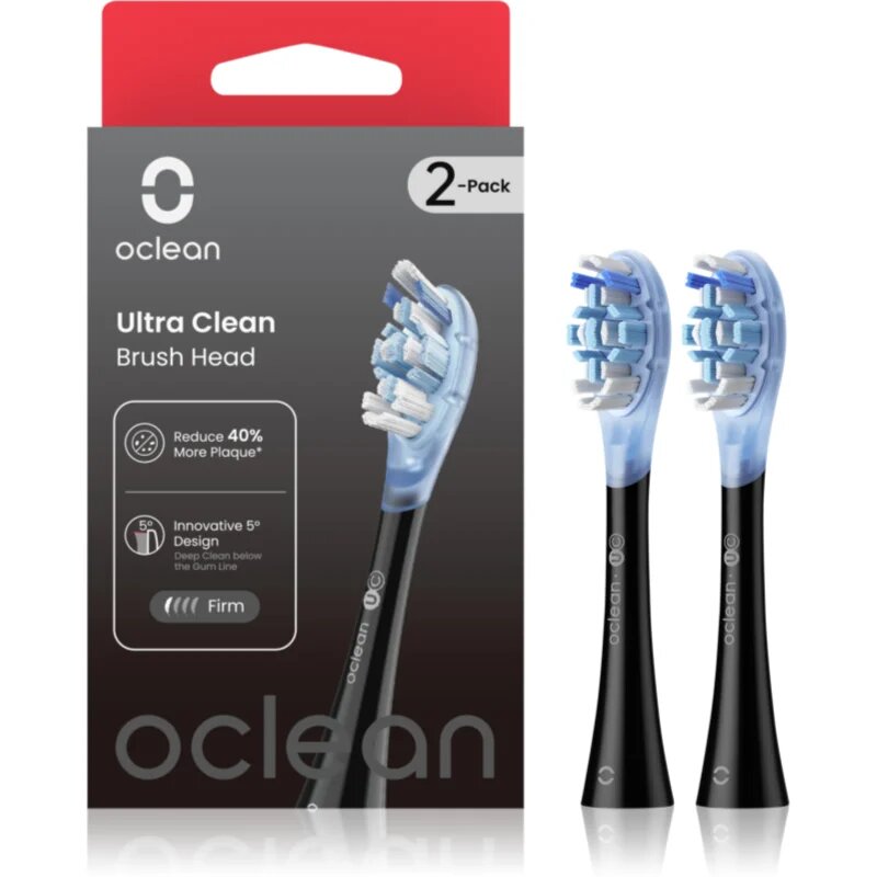 Oclean Ultra Clean UC02 náhradní hlavice černé 2 ks