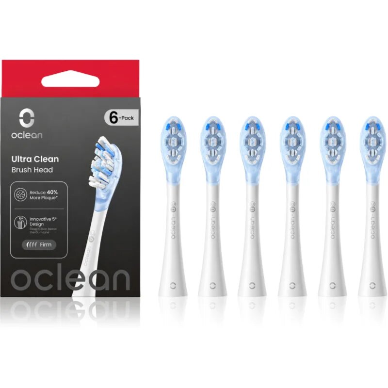 Oclean Ultra Clean UC03 W06 náhradní hlavice pro zubní kartáček white 6 ks