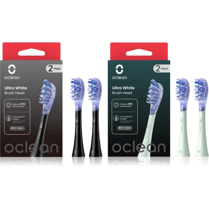 Oclean Ultra White Set náhradní hlavice pro zubní kartáček Black & Green