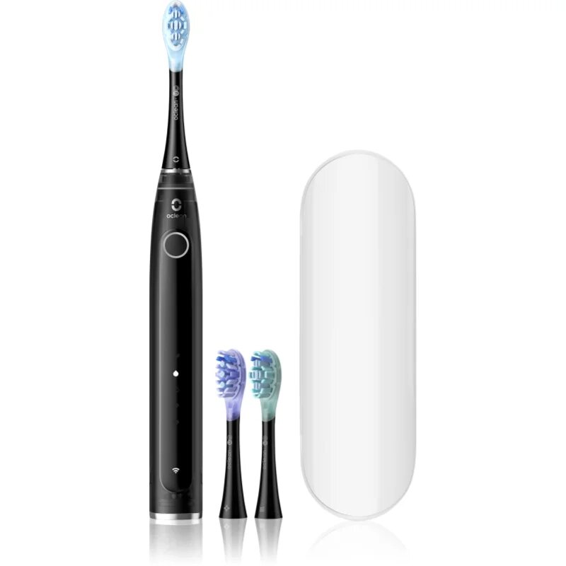 Oclean X Pro 20 Set sonický zubní kartáček + 2 náhradní hlavice s cestovním pouzdrem Black