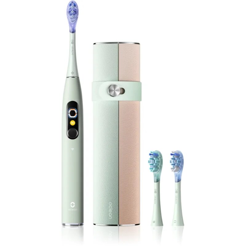 Oclean X Ultra 20 Set sonický zubní kartáček + 2 náhradní hlavice s cestovním pouzdrem Green