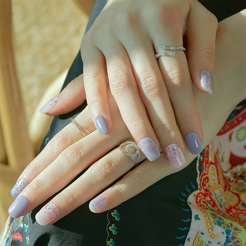 OHORA Gel Nail Sticker N Afterglow nálepky na nehty odstín ND-196 30 ks