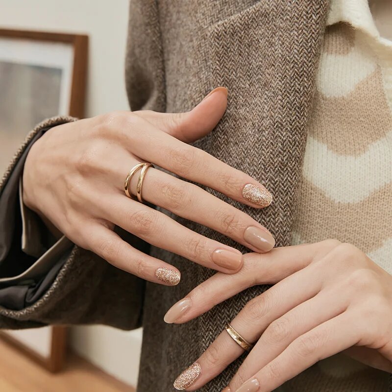 OHORA Gel Nail Sticker N Carmel nálepky na nehty odstín ND-315 1 ks