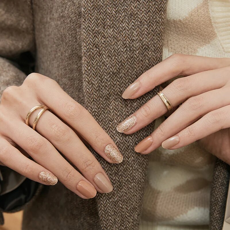 OHORA Gel Nail Sticker N Carmel nálepky na nehty odstín ND-315 1 ks