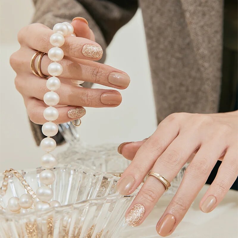 OHORA Gel Nail Sticker N Carmel nálepky na nehty odstín ND-315 1 ks