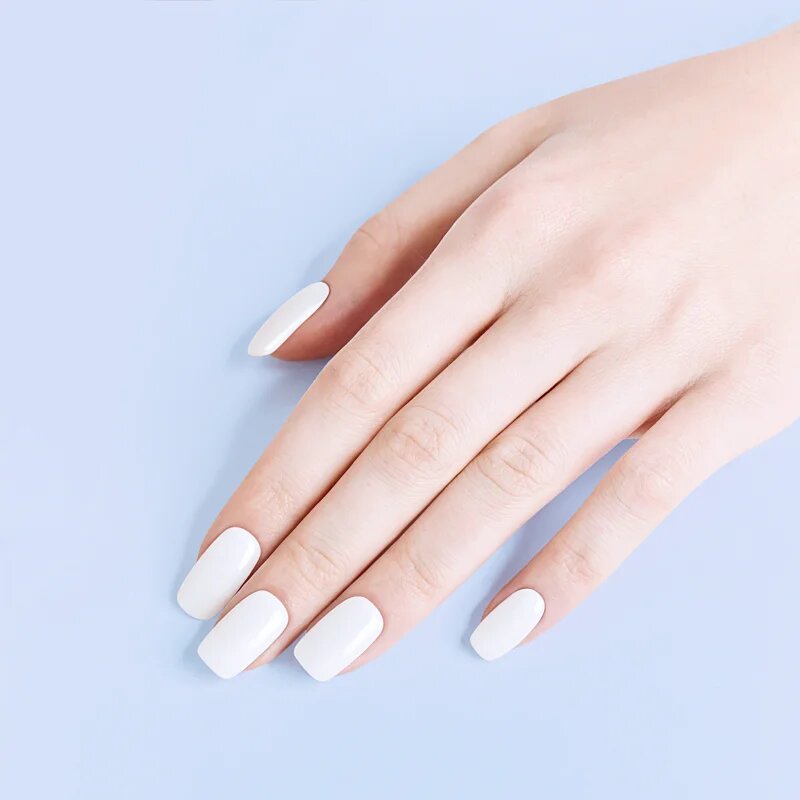 OHORA Gel Nail Sticker N Clean White nálepky na nehty odstín NB-048 1 ks