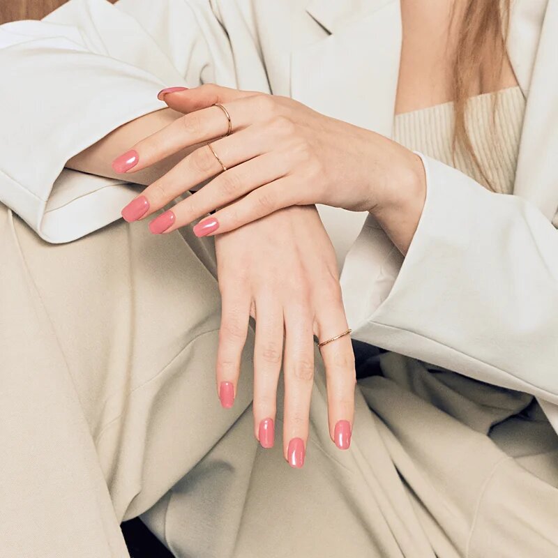 OHORA Gel Nail Sticker N Cream Glow nálepky na nehty odstín NB-091 1 ks