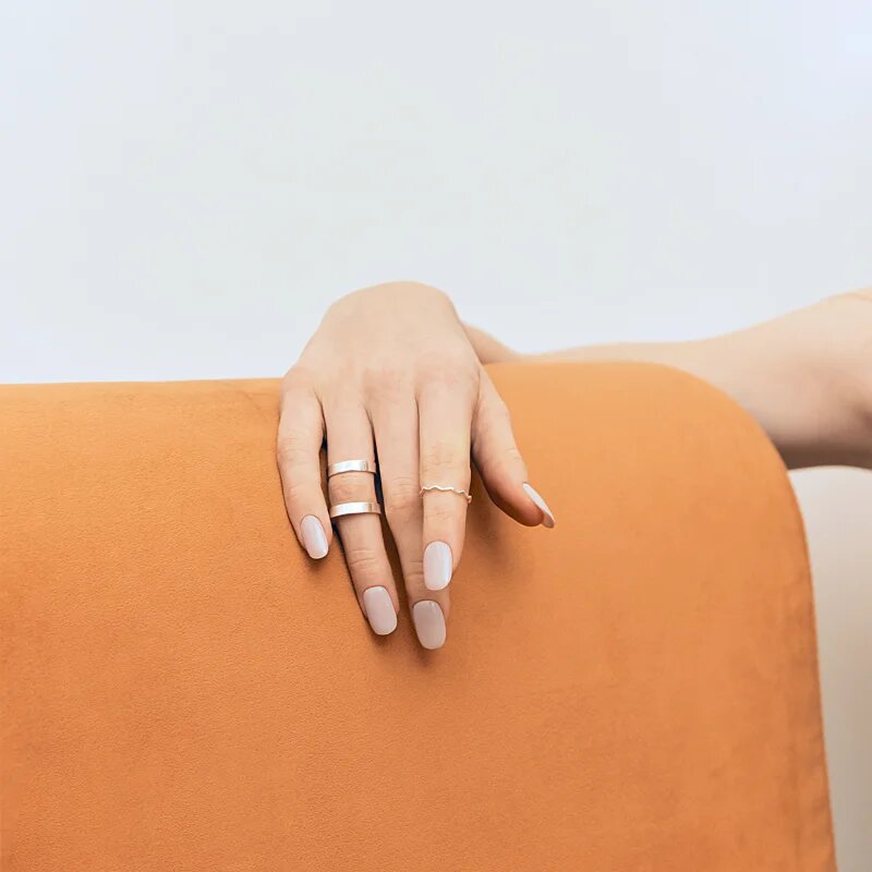 OHORA Gel Nail Sticker N Cream Light nálepky na nehty odstín NB-089 1 ks