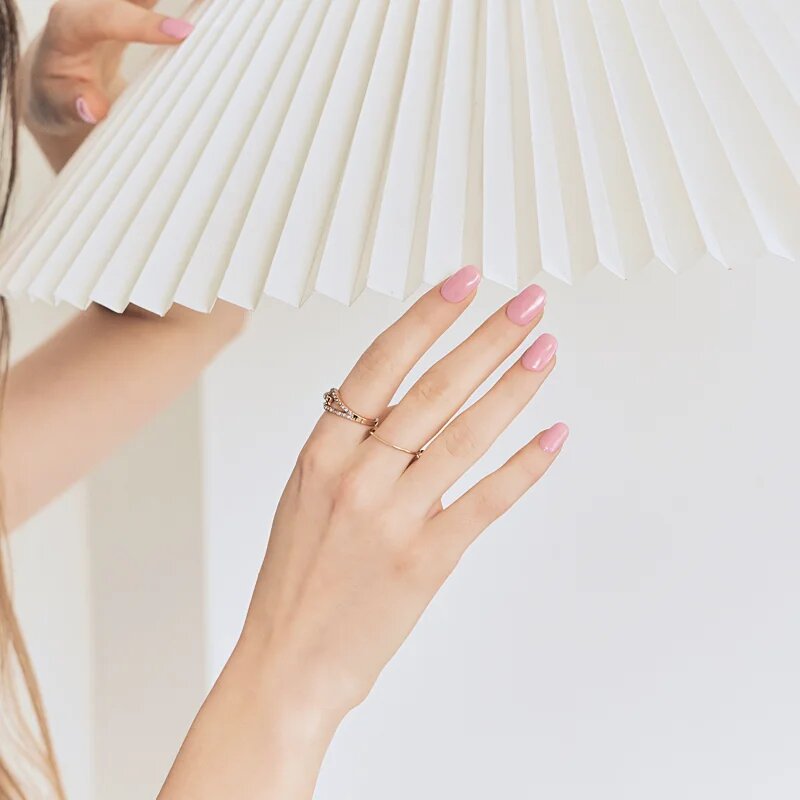OHORA Gel Nail Sticker N Cream Pink nálepky na nehty odstín NB-090 1 ks