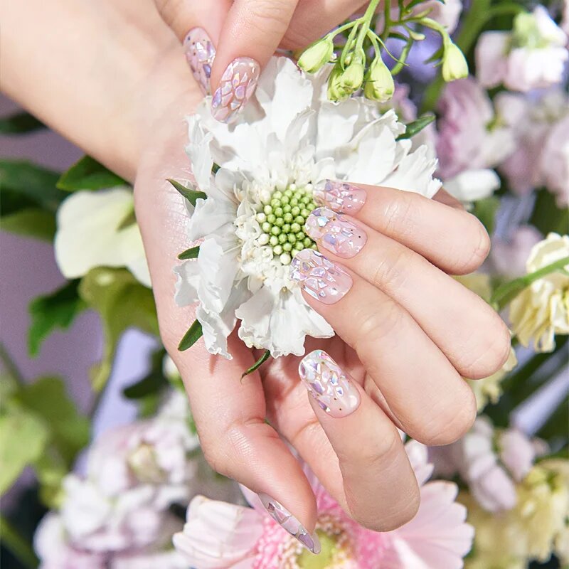 OHORA Gel Nail Sticker N Petal Rain nálepky na nehty odstín ND-351 1 ks