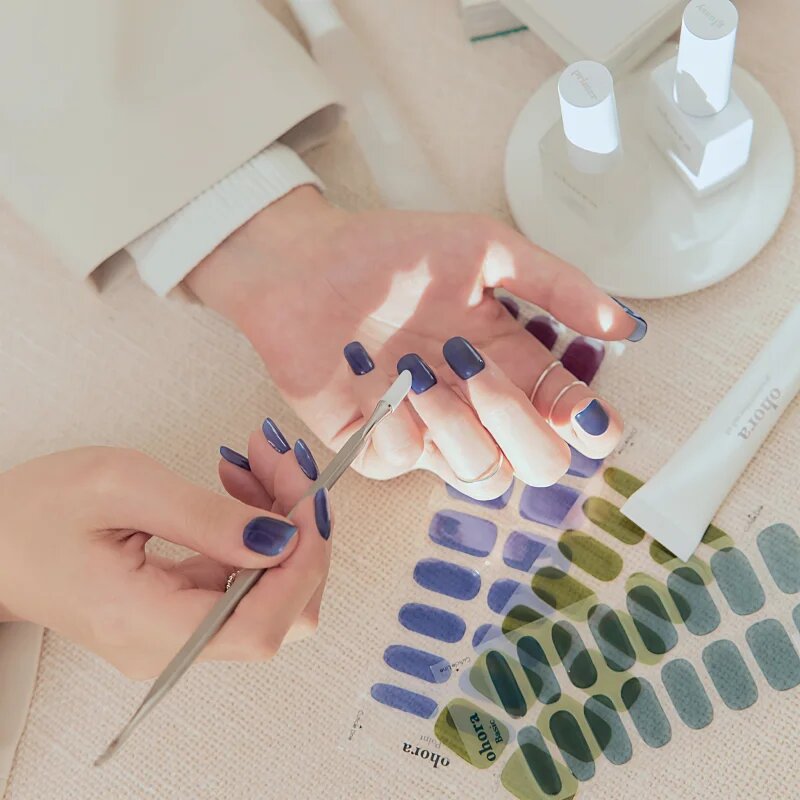 OHORA Gel Nail Sticker N Tint Bluesy nálepky na nehty odstín NB-083 1 ks