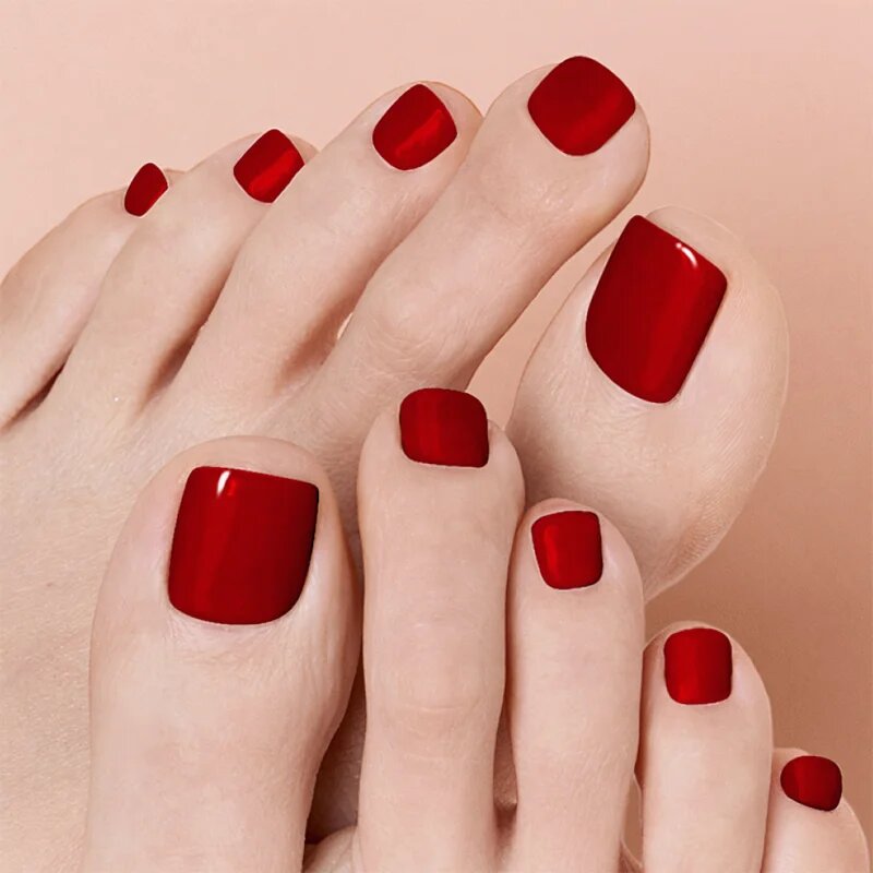 OHORA Gel Nail Sticker P Basic Pedicure nálepky na nehty na nohy odstín PBS-004 30 ks