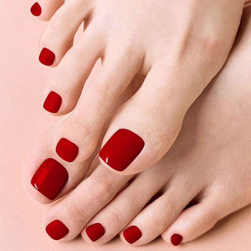 OHORA Gel Nail Sticker P Basic Pedicure nálepky na nehty na nohy odstín PBS-004 30 ks
