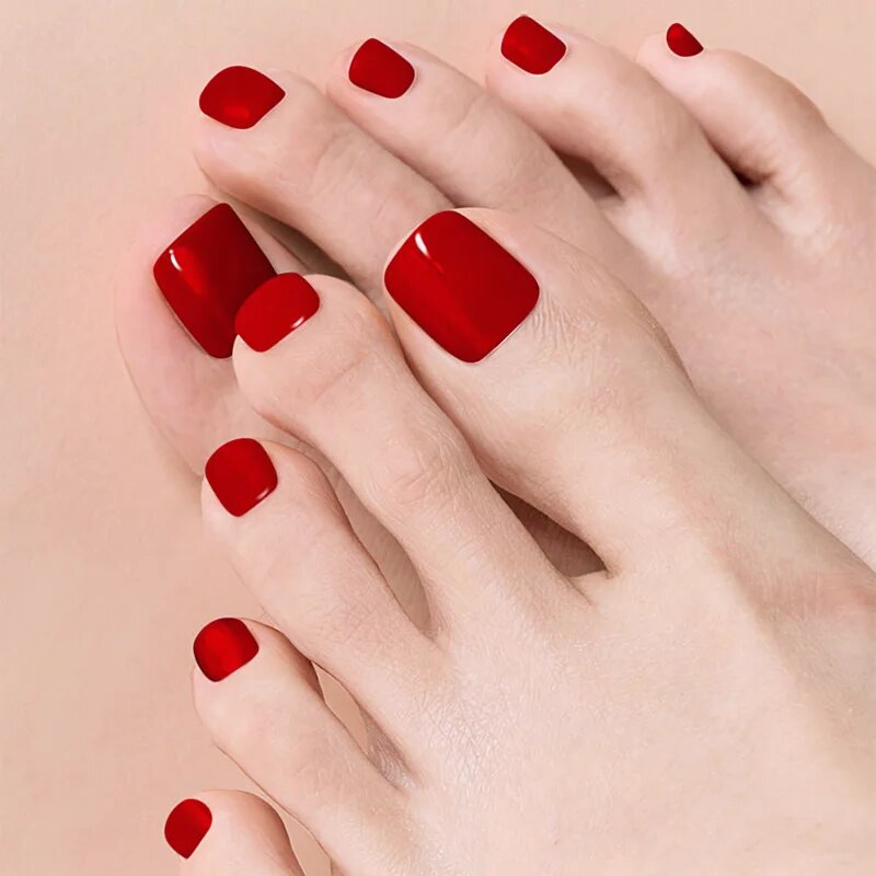 OHORA Gel Nail Sticker P Basic Pedicure nálepky na nehty na nohy odstín PBS-004 30 ks
