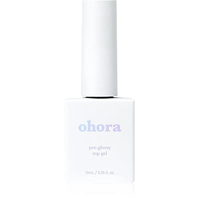 OHORA Pro Glossy Top Gel krycí lak na nehty pro zářivý lesk 10 ml