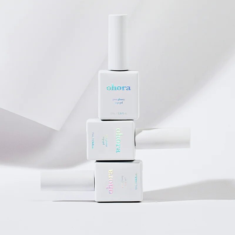 OHORA Pro Glossy Top Gel krycí lak na nehty pro zářivý lesk 10 ml