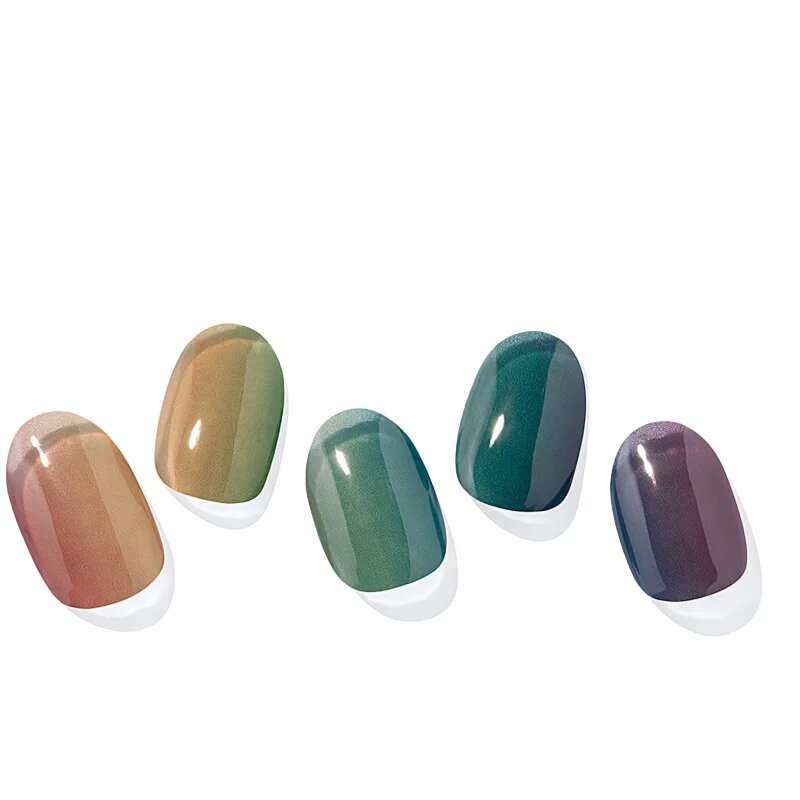 OHORA Semi Cured Gel Nail Strips N Autumn Ombre nálepky na nehty odstín ND-017-G 1 ks